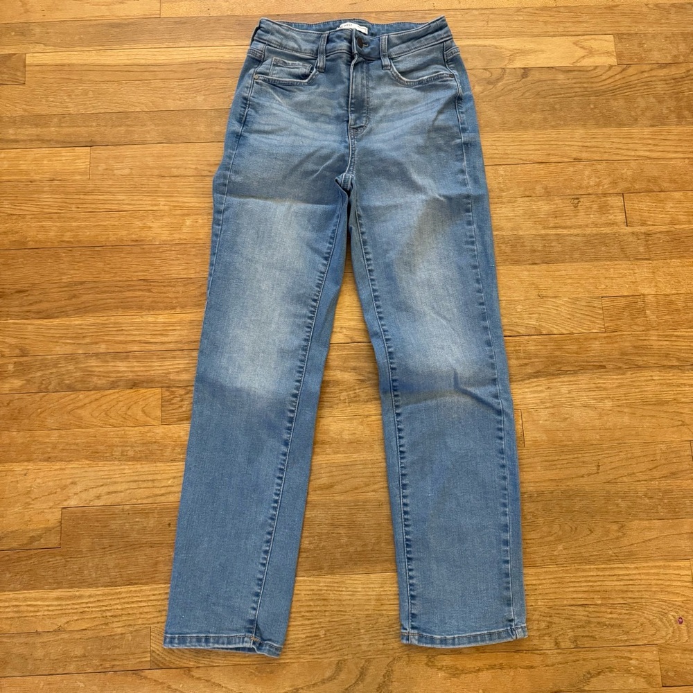 Nine West Women's Straight Leg Jeans in Light Blue Wash